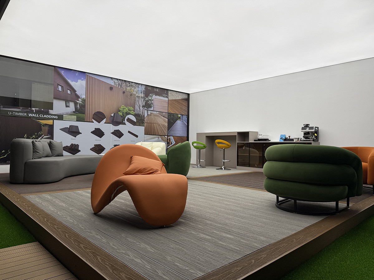 co-extrusion wpc composite decking showroom co-extrusion wpc composite decking showroom